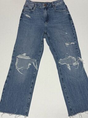 Garage Distressed Blue Boot Cut Jeans size 3